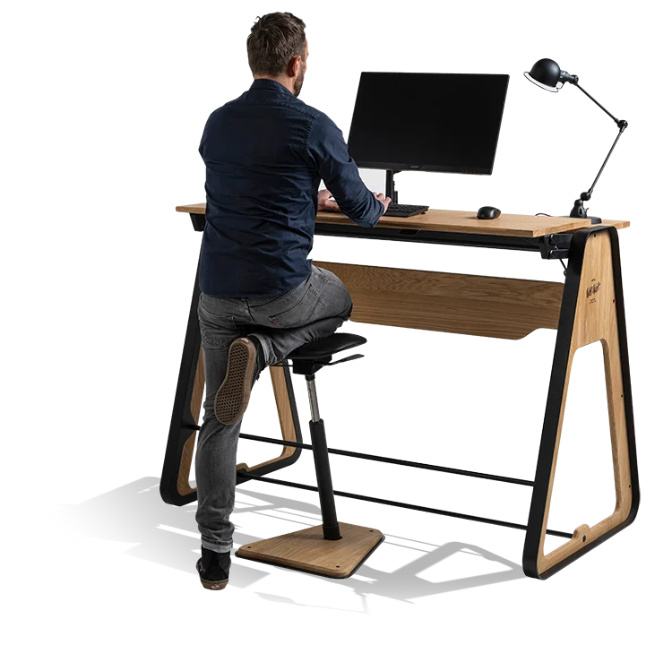 Innovant bureau debout assis